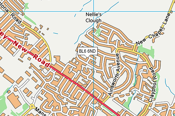 BL6 6ND map - OS VectorMap District (Ordnance Survey)