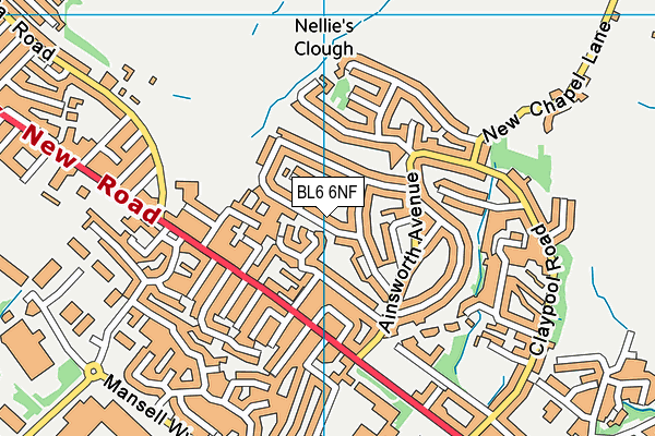 BL6 6NF map - OS VectorMap District (Ordnance Survey)