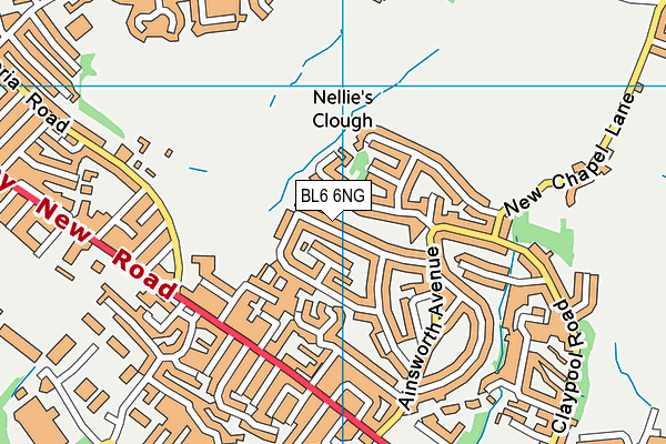 BL6 6NG map - OS VectorMap District (Ordnance Survey)
