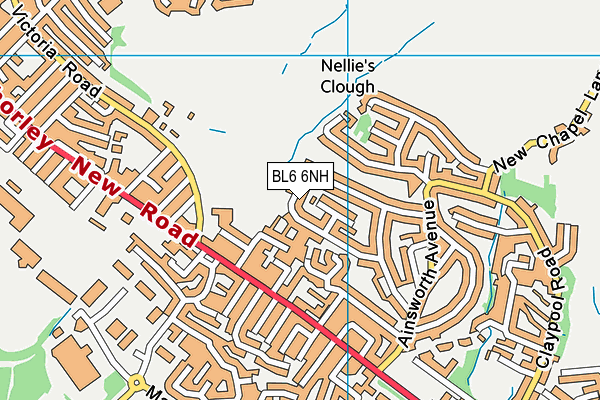 BL6 6NH map - OS VectorMap District (Ordnance Survey)