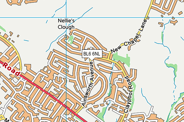 BL6 6NL map - OS VectorMap District (Ordnance Survey)