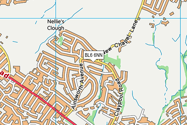 BL6 6NN map - OS VectorMap District (Ordnance Survey)