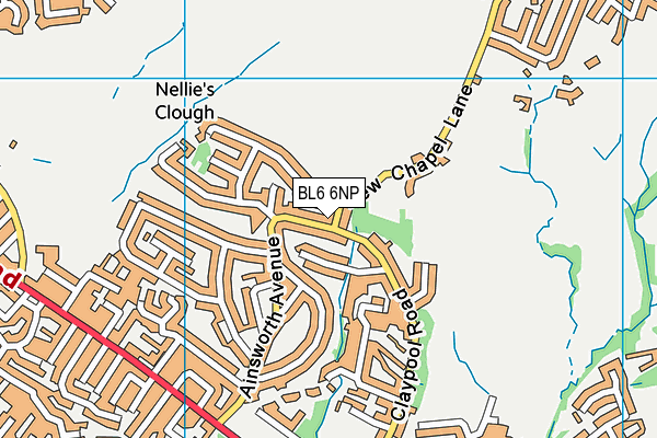 BL6 6NP map - OS VectorMap District (Ordnance Survey)