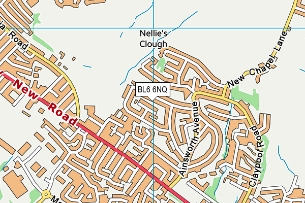 BL6 6NQ map - OS VectorMap District (Ordnance Survey)