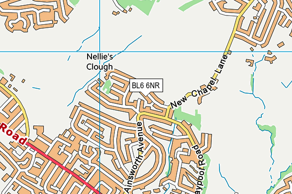 BL6 6NR map - OS VectorMap District (Ordnance Survey)