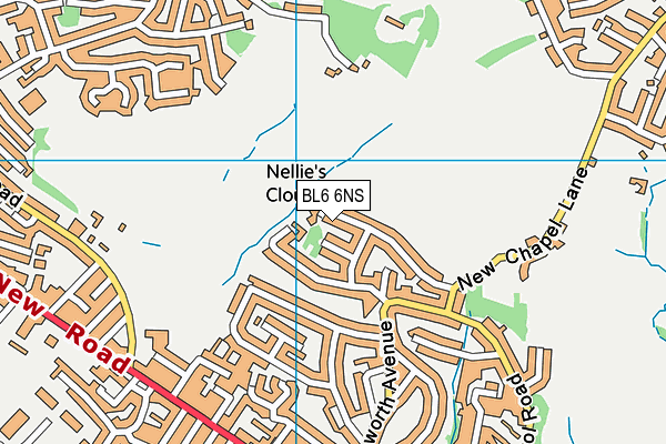 BL6 6NS map - OS VectorMap District (Ordnance Survey)