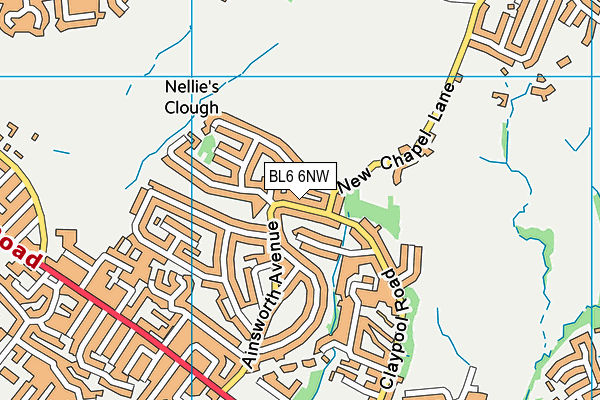 BL6 6NW map - OS VectorMap District (Ordnance Survey)