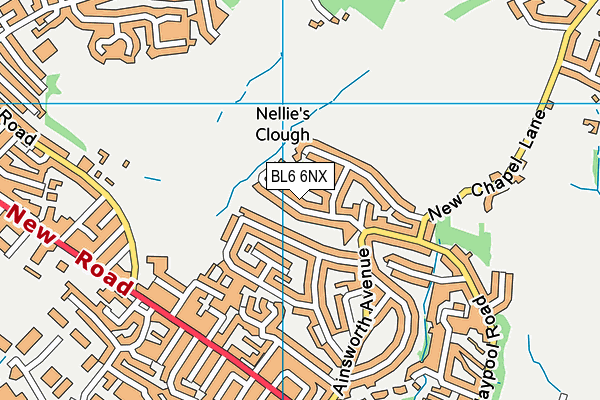 BL6 6NX map - OS VectorMap District (Ordnance Survey)