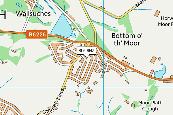 BL6 6NZ map - OS VectorMap District (Ordnance Survey)