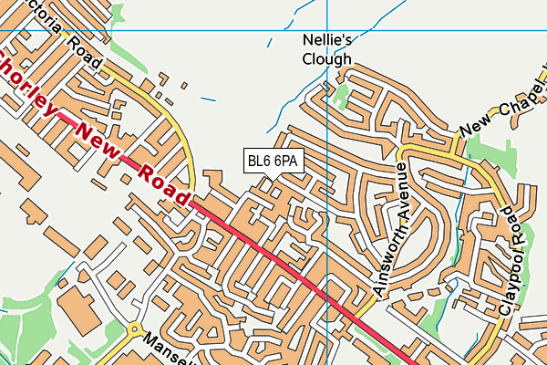 BL6 6PA map - OS VectorMap District (Ordnance Survey)