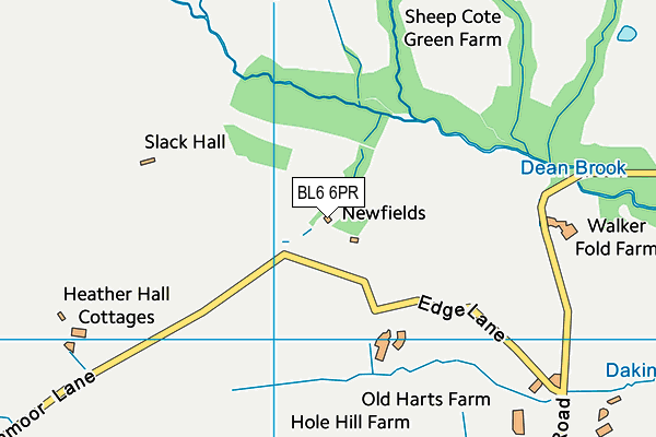 BL6 6PR map - OS VectorMap District (Ordnance Survey)