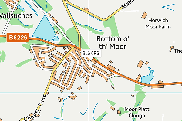 BL6 6PS map - OS VectorMap District (Ordnance Survey)