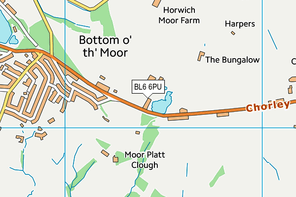 BL6 6PU map - OS VectorMap District (Ordnance Survey)