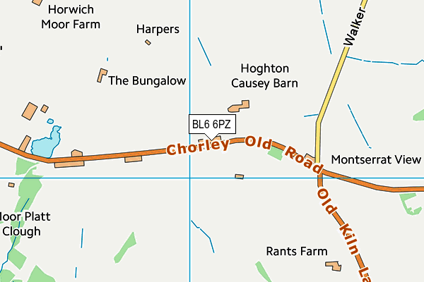 BL6 6PZ map - OS VectorMap District (Ordnance Survey)