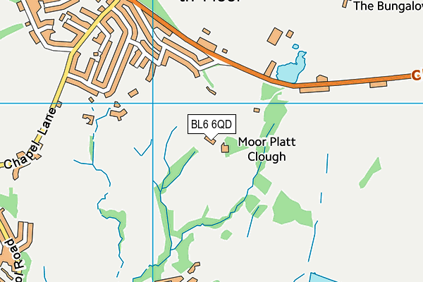 BL6 6QD map - OS VectorMap District (Ordnance Survey)