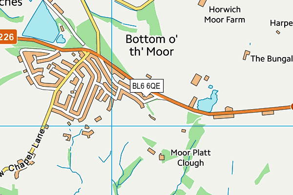 BL6 6QE map - OS VectorMap District (Ordnance Survey)