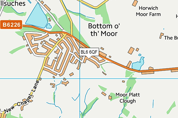 BL6 6QF map - OS VectorMap District (Ordnance Survey)