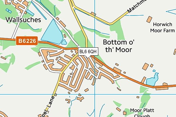 BL6 6QH map - OS VectorMap District (Ordnance Survey)