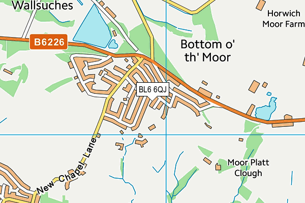 BL6 6QJ map - OS VectorMap District (Ordnance Survey)
