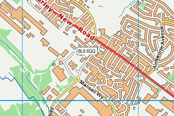 BL6 6QQ map - OS VectorMap District (Ordnance Survey)
