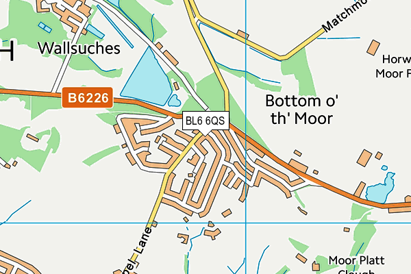 BL6 6QS map - OS VectorMap District (Ordnance Survey)