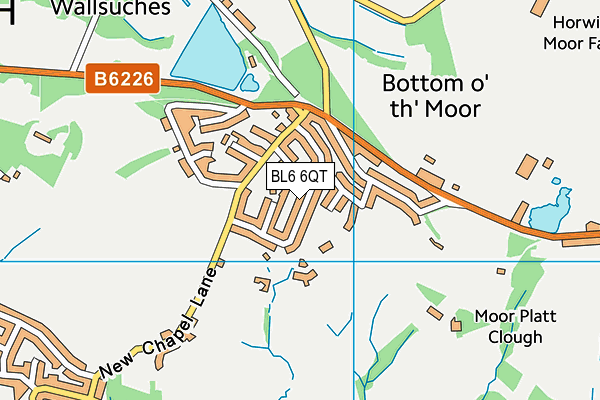 BL6 6QT map - OS VectorMap District (Ordnance Survey)