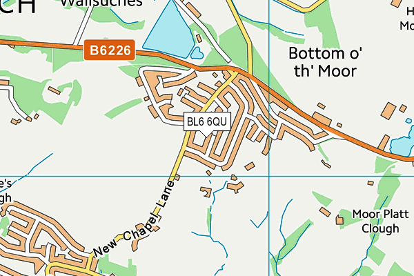 BL6 6QU map - OS VectorMap District (Ordnance Survey)