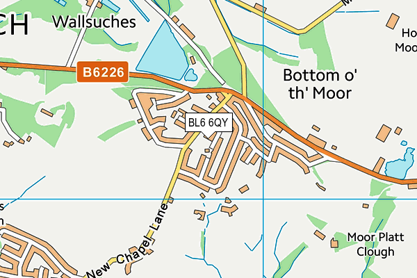 BL6 6QY map - OS VectorMap District (Ordnance Survey)