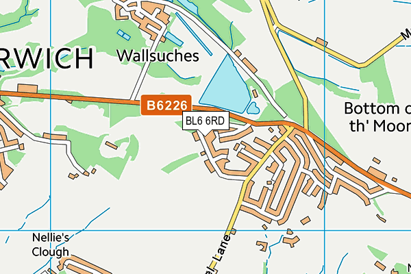 BL6 6RD map - OS VectorMap District (Ordnance Survey)