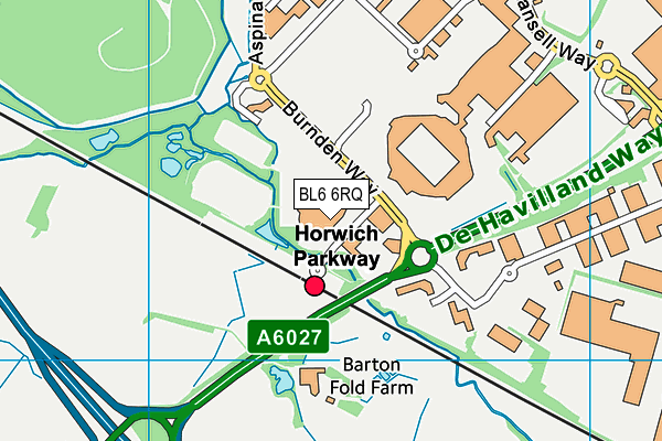 BL6 6RQ map - OS VectorMap District (Ordnance Survey)