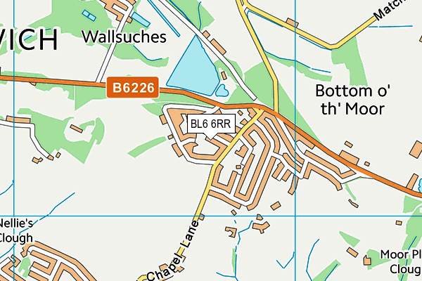 BL6 6RR map - OS VectorMap District (Ordnance Survey)