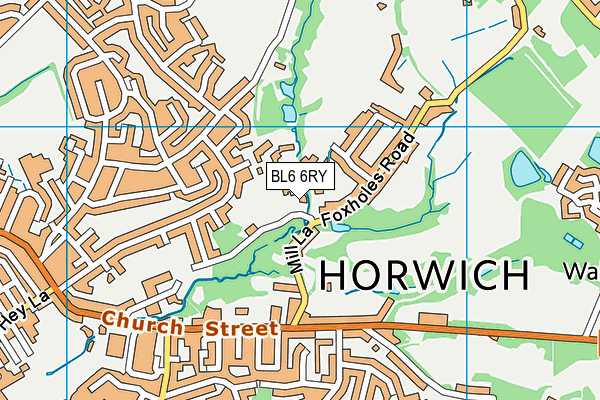 BL6 6RY map - OS VectorMap District (Ordnance Survey)