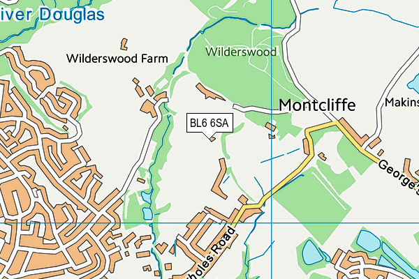 BL6 6SA map - OS VectorMap District (Ordnance Survey)