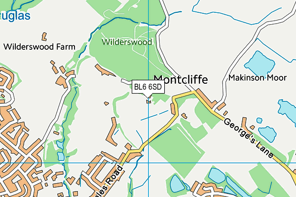 BL6 6SD map - OS VectorMap District (Ordnance Survey)