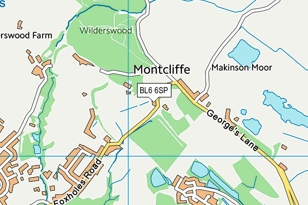 BL6 6SP map - OS VectorMap District (Ordnance Survey)