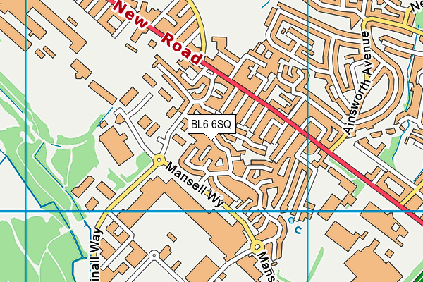 BL6 6SQ map - OS VectorMap District (Ordnance Survey)
