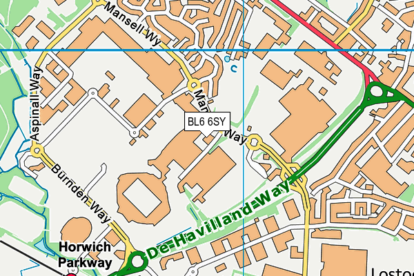 BL6 6SY map - OS VectorMap District (Ordnance Survey)