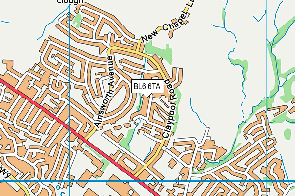 BL6 6TA map - OS VectorMap District (Ordnance Survey)