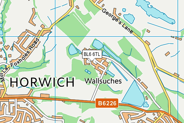 BL6 6TL map - OS VectorMap District (Ordnance Survey)