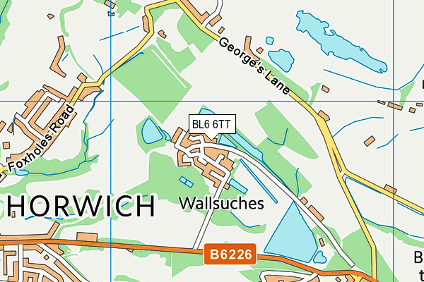 BL6 6TT map - OS VectorMap District (Ordnance Survey)