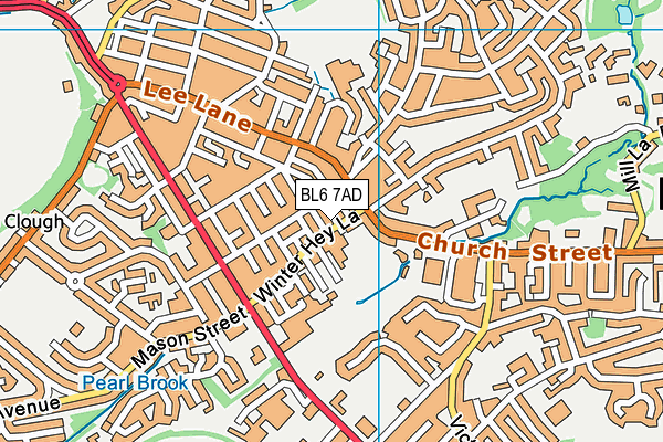 BL6 7AD map - OS VectorMap District (Ordnance Survey)