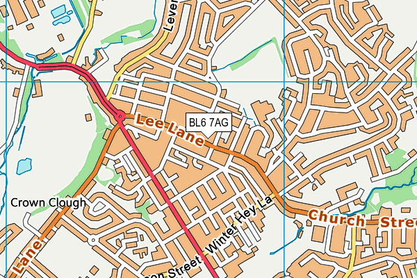 BL6 7AG map - OS VectorMap District (Ordnance Survey)