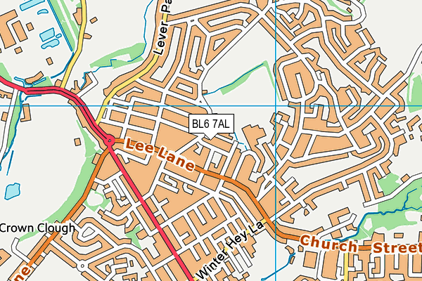 Beacon Primary School map (BL6 7AL) - OS VectorMap District (Ordnance Survey)