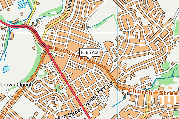 BL6 7AQ map - OS VectorMap District (Ordnance Survey)