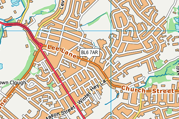 BL6 7AR map - OS VectorMap District (Ordnance Survey)