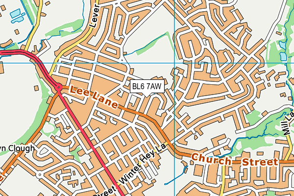 Rivington And Blackrod High School (Lower School) map (BL6 7AW) - OS VectorMap District (Ordnance Survey)
