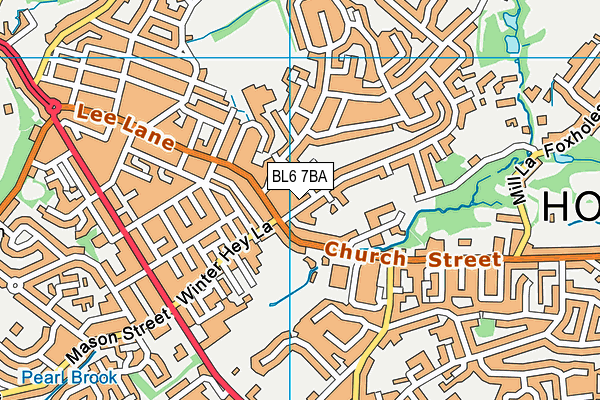 BL6 7BA map - OS VectorMap District (Ordnance Survey)