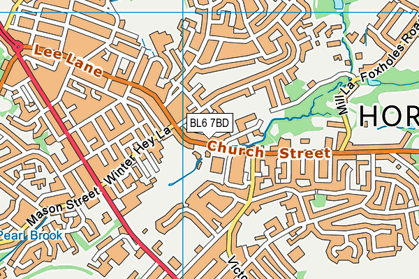 BL6 7BD map - OS VectorMap District (Ordnance Survey)