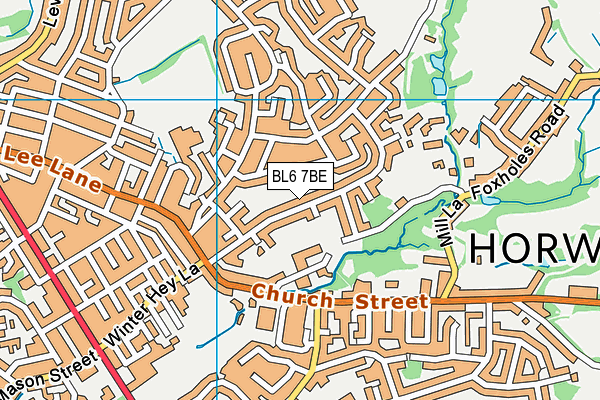 BL6 7BE map - OS VectorMap District (Ordnance Survey)