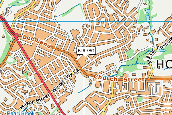 BL6 7BG map - OS VectorMap District (Ordnance Survey)